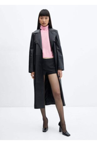 بافت صورتی زنانه مانگو 57007740