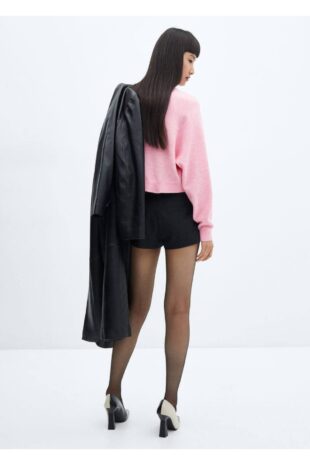 بافت صورتی زنانه مانگو 57007740