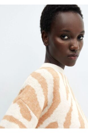 بافت بژ زنانه مانگو 57007757