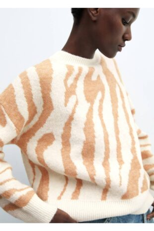 بافت بژ زنانه مانگو 57007757