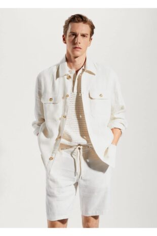 کت آبی مردانه مانگو 57010557