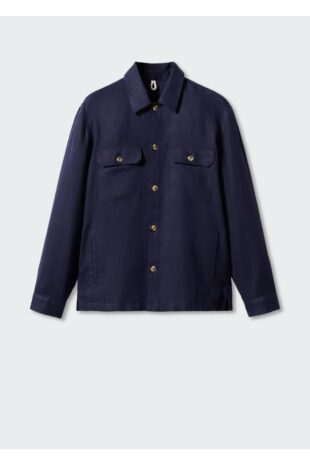 کت لاجورد مردانه مانگو 57010557