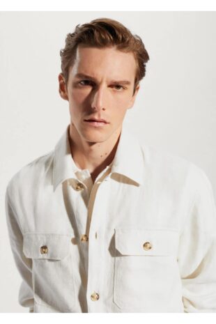 کت آبی مردانه مانگو 57010557