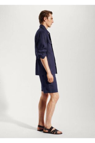 کت لاجورد مردانه مانگو 57010557