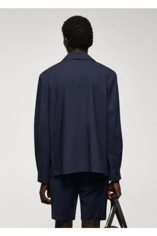 کت لاجورد مردانه مانگو 57022504