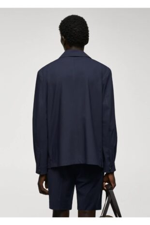 کت لاجورد مردانه مانگو 57022504