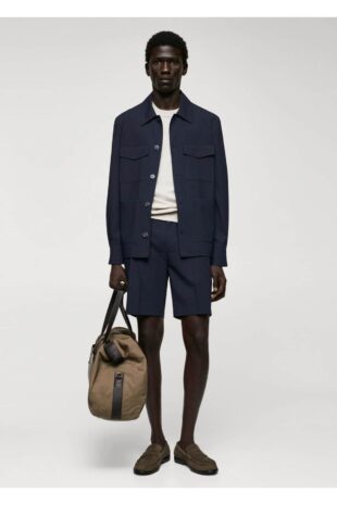 کت لاجورد مردانه مانگو 57022504