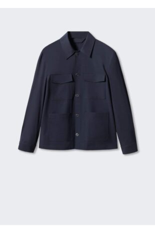 کت لاجورد مردانه مانگو 57022504