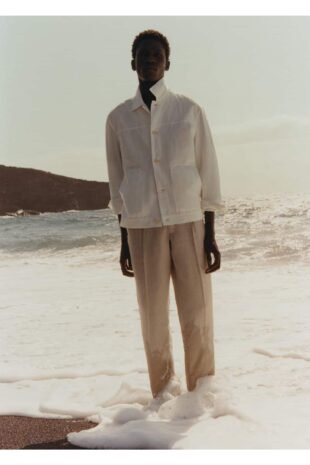 کت آبی مردانه مانگو 57000556