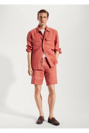 کت قرمز مردانه مانگو 57010557