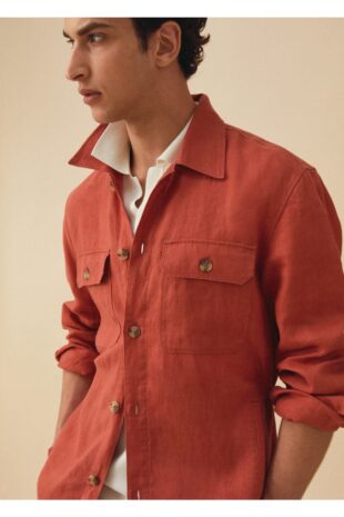 کت قرمز مردانه مانگو 57010557