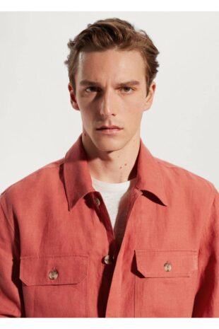 کت قرمز مردانه مانگو 57010557