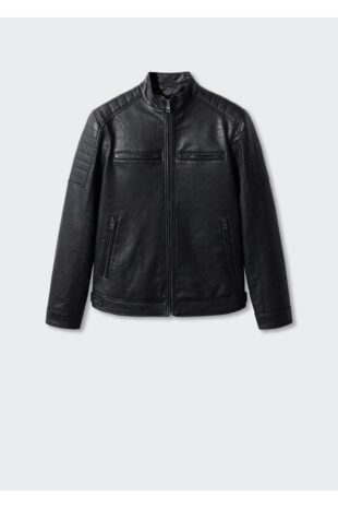 کت سیاه مردانه مانگو 57022505