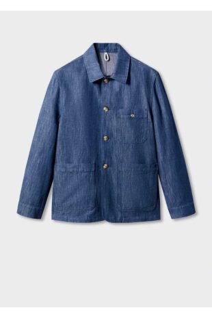 کت آبی مردانه مانگو 57020550