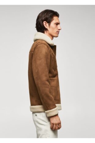 کت نارنجی مردانه مانگو 57047704