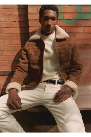 کت نارنجی مردانه مانگو 57047704