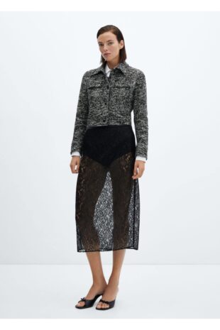 کت سیاه زنانه مانگو 57087125