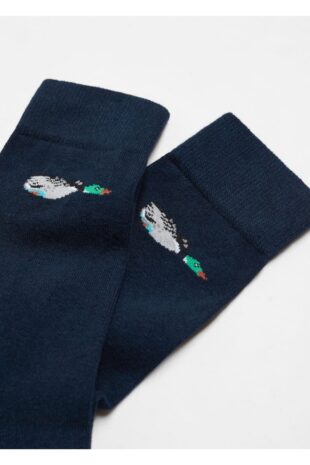 ست پیژامه لاجورد فاق نرمال ندارد مردانه مانگو 57001182