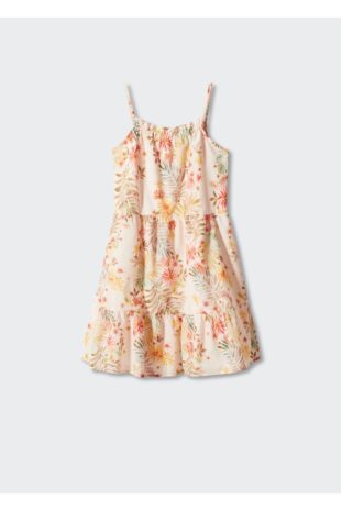 لباس نارنجی دخترانه مانگو 57001116