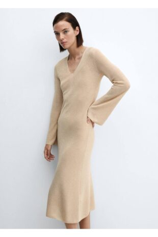 لباس طلایی زنانه مانگو 57027717