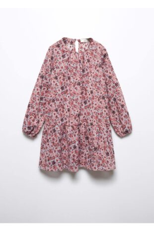 لباس صورتی دخترانه مانگو 57057118