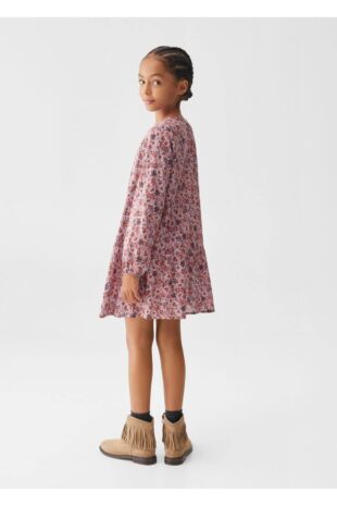 لباس صورتی دخترانه مانگو 57057118