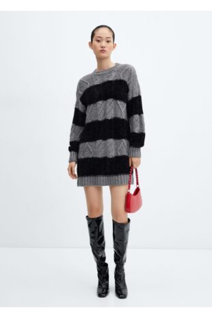 لباس خاکستری زنانه مانگو 57057753