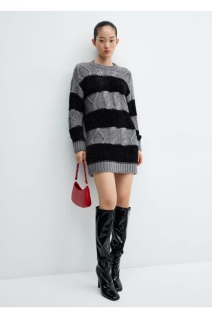 لباس خاکستری زنانه مانگو 57057753