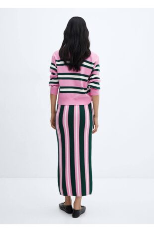 دامن صورتی زنانه مانگو 57055811