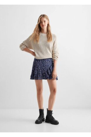 دامن لاجورد زنانه مانگو 57054023