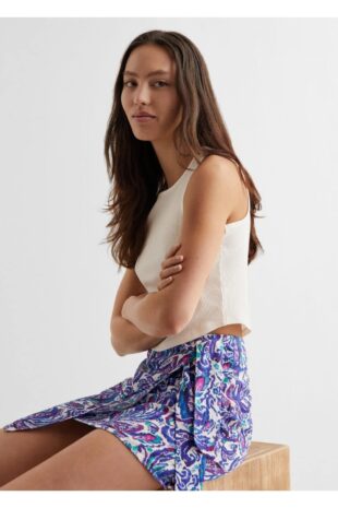 دامن بنفش زنانه مانگو 57000130