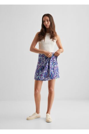 دامن بنفش زنانه مانگو 57000130