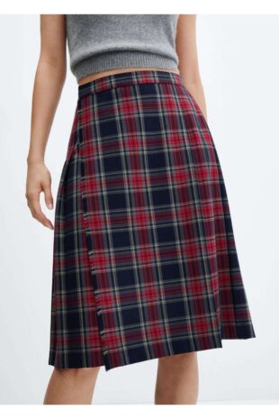 دامن قرمز زنانه مانگو 57016718