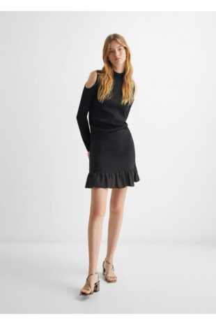 دامن سیاه زنانه مانگو 57075796