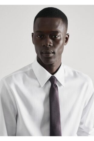 پیراهن آبی مردانه مانگو 57000712