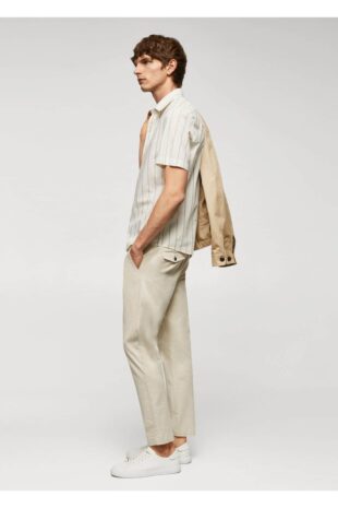 پیراهن سفید مردانه مانگو 57054005