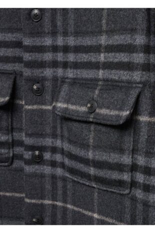 پیراهن سیاه مردانه مانگو 57017713