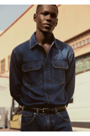 کت آبی مردانه مانگو 57024417