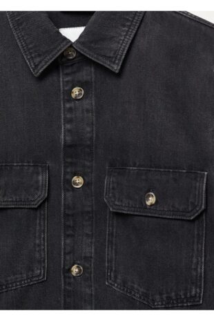 کت سیاه مردانه مانگو 57034416