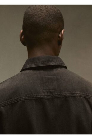 کت سیاه مردانه مانگو 57034416