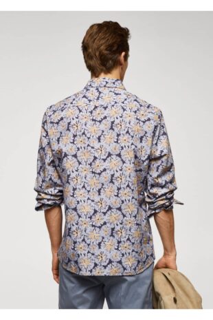 پیراهن لاجورد مردانه مانگو 57010773