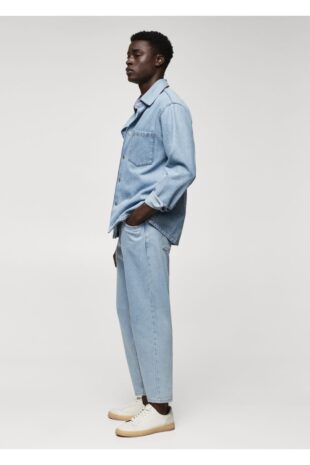 کت آبی مردانه مانگو 57024409