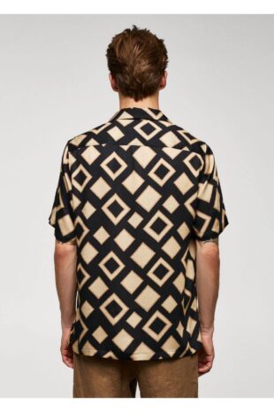 پیراهن سیاه مردانه مانگو 57054040