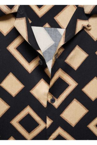 پیراهن سیاه مردانه مانگو 57054040