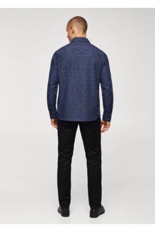 پیراهن لاجورد مردانه مانگو 57085950