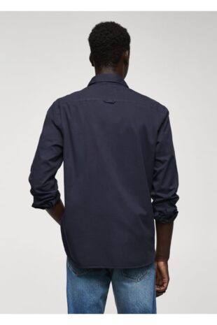 پیراهن لاجورد مردانه مانگو 57004008