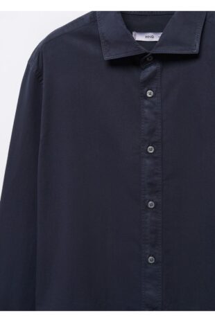 پیراهن لاجورد مردانه مانگو 57004008