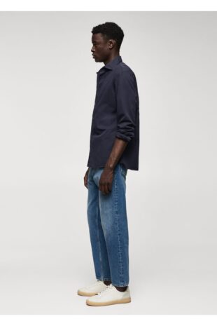 پیراهن لاجورد مردانه مانگو 57004008