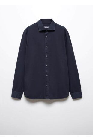 پیراهن لاجورد مردانه مانگو 57004008