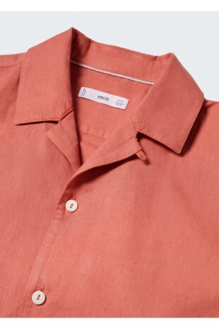 پیراهن قرمز مردانه مانگو 57020618